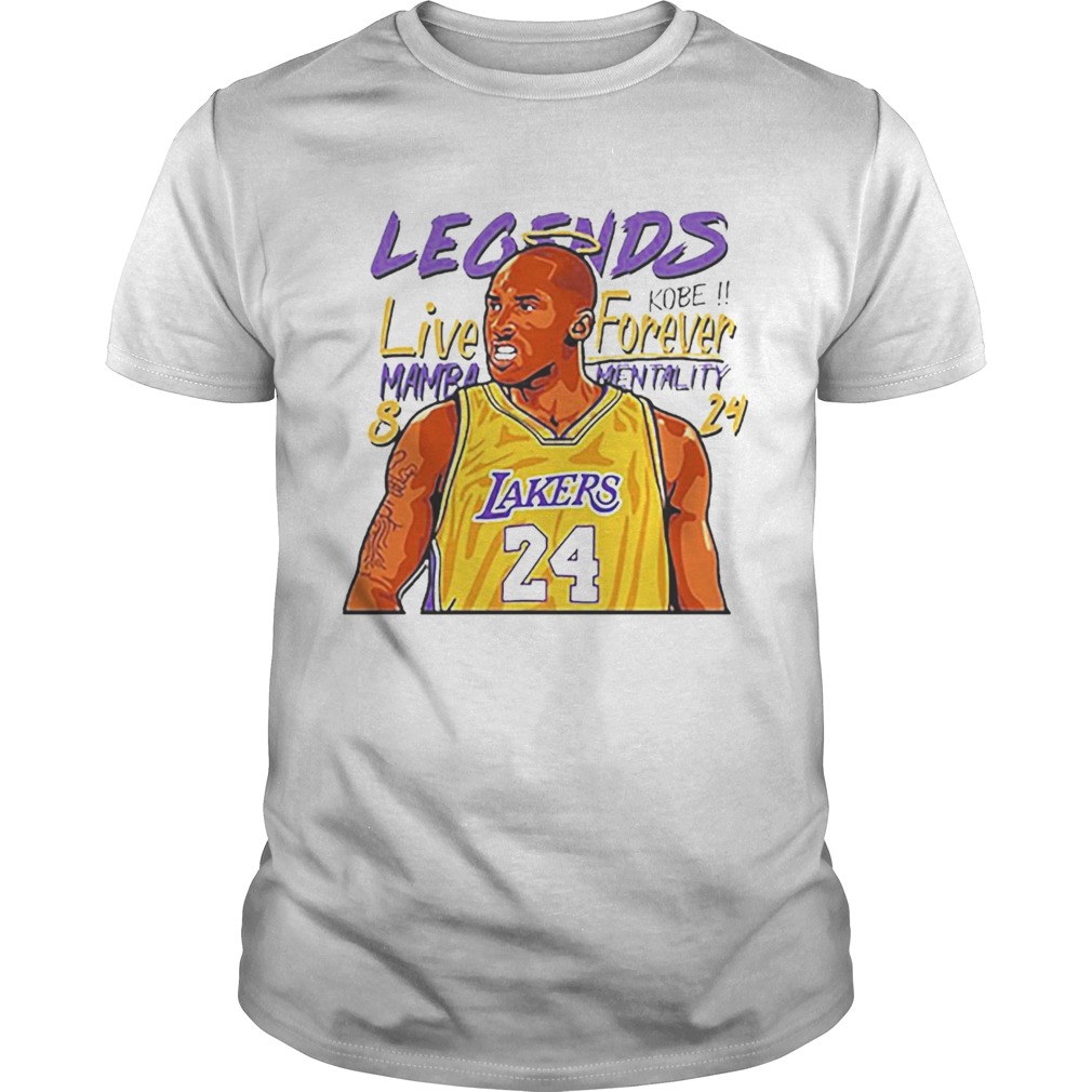Legend Kobe Live forever Mamba Mentality 24 shirt