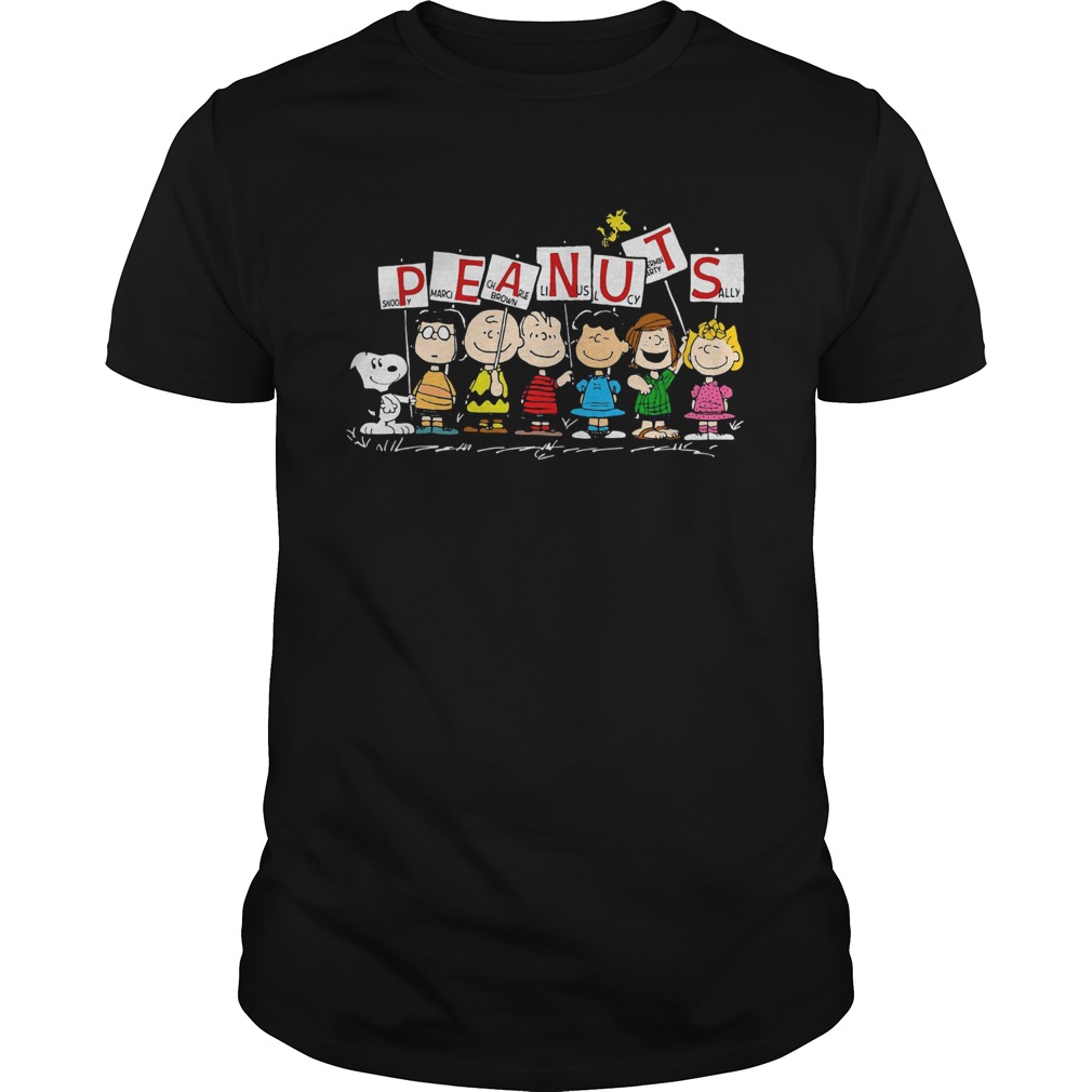 Peanuts Snoopy Marcie Charlie Brown Linus Lucy Peppermint Patty Sally shirt