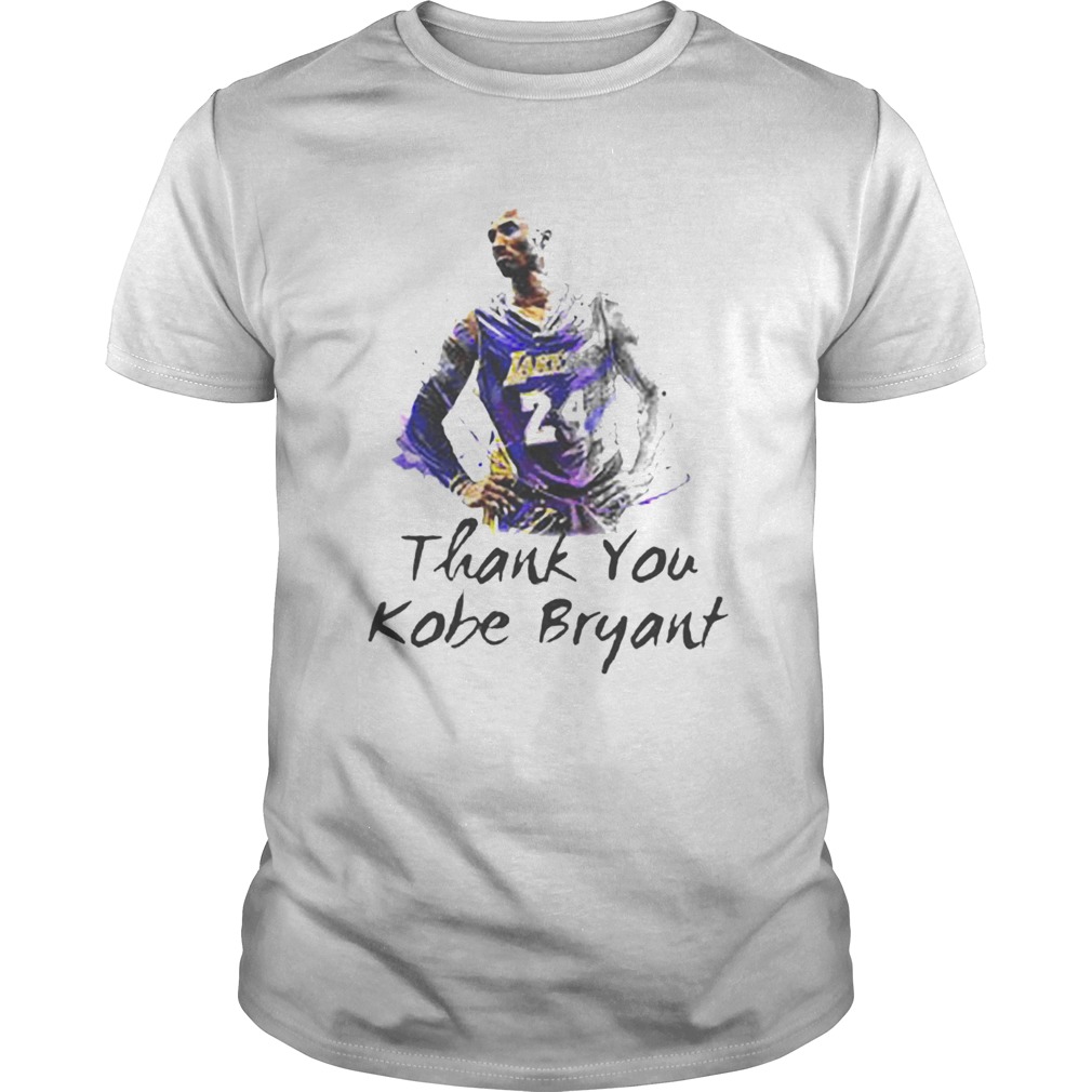 Thank You Kobe Bryant 24 RIP Lakers shirt