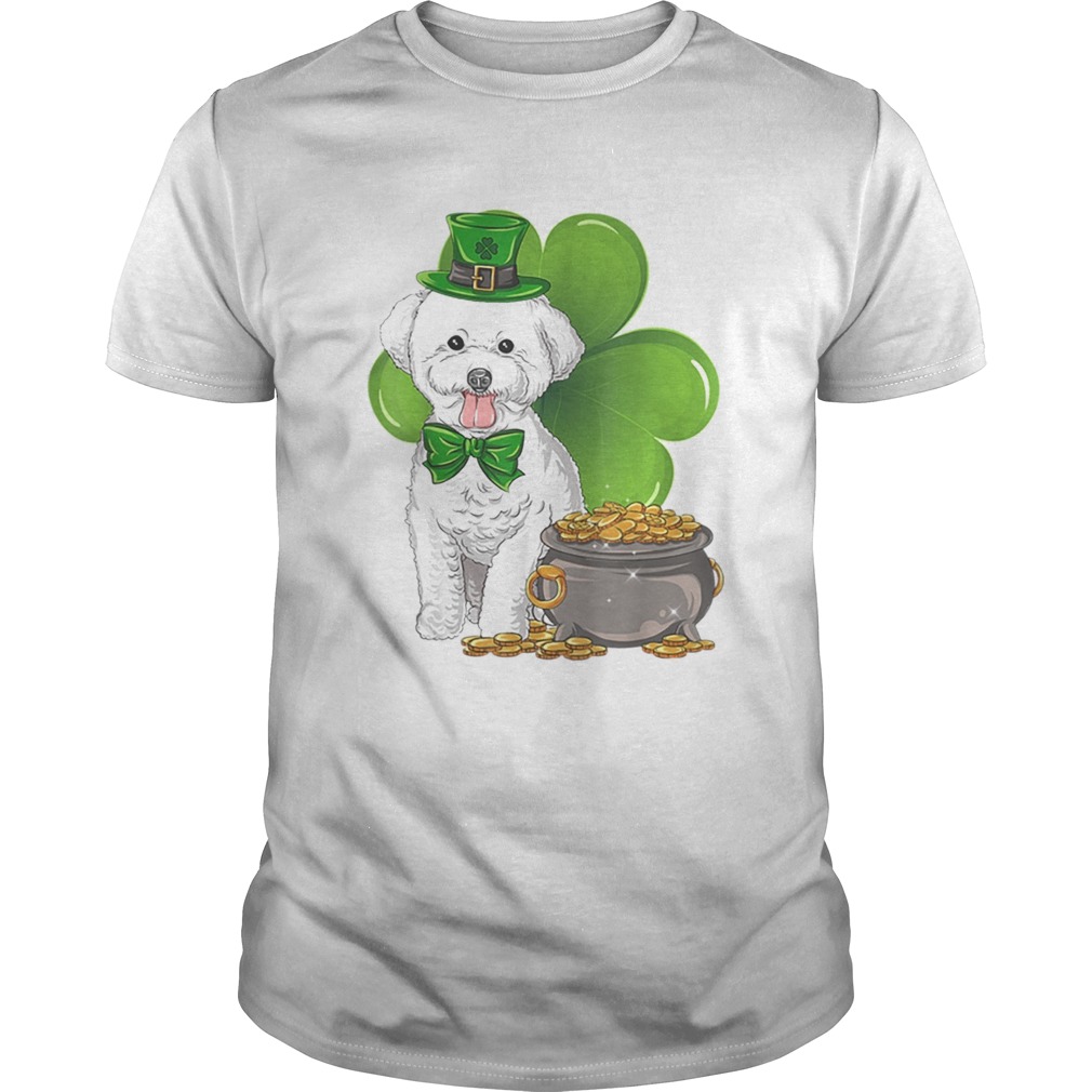 bichon frise St Patricks Day Leprechaun Dog Lover shirt