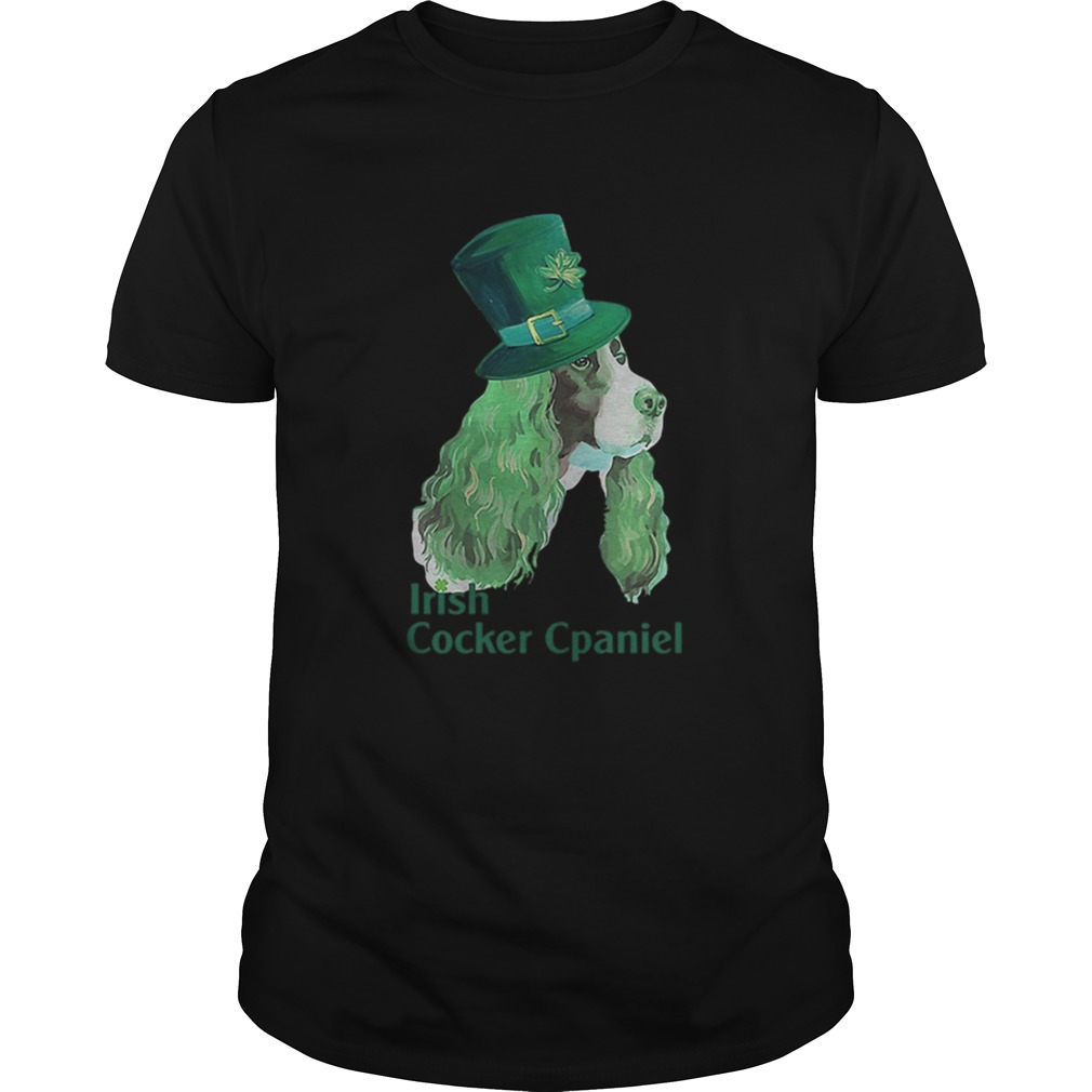 irish cocker spaniel st patricks day shirt