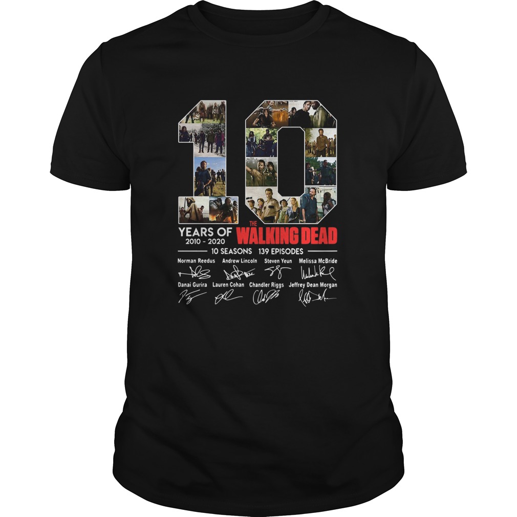 10 Years Of The Walking Dead Signature shirt
