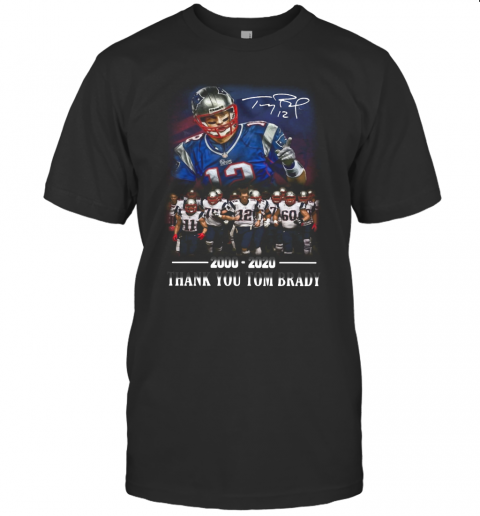 2000 2020 Thank You Tom Brady T-Shirt