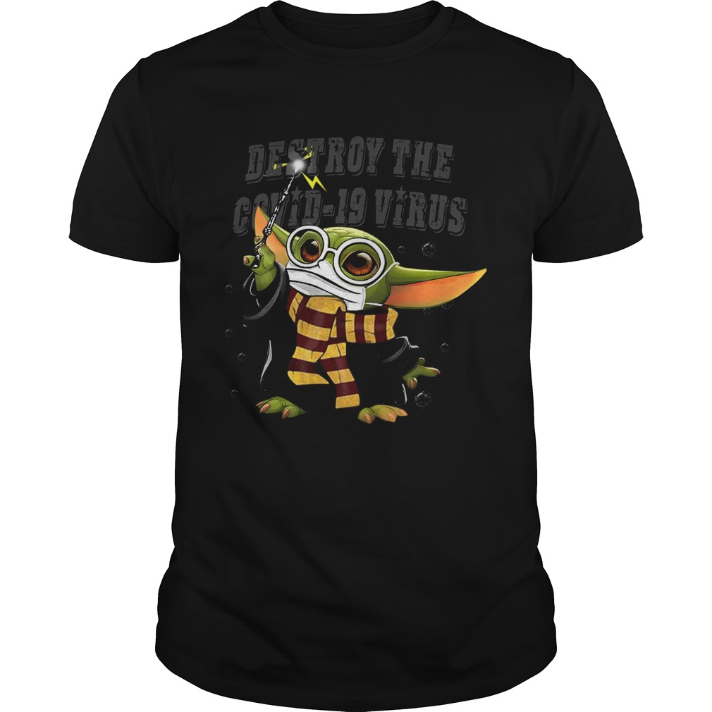 Baby Yoda Destroy The Covid19 Virus Corona shirt