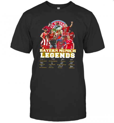 Bayern Munich Legends Players Signatures T-Shirt