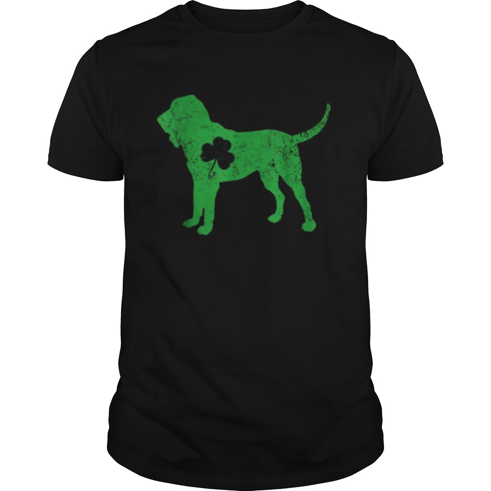 Bloodhound Irish Clover St Patrick Day Leprechaun Dog shirt