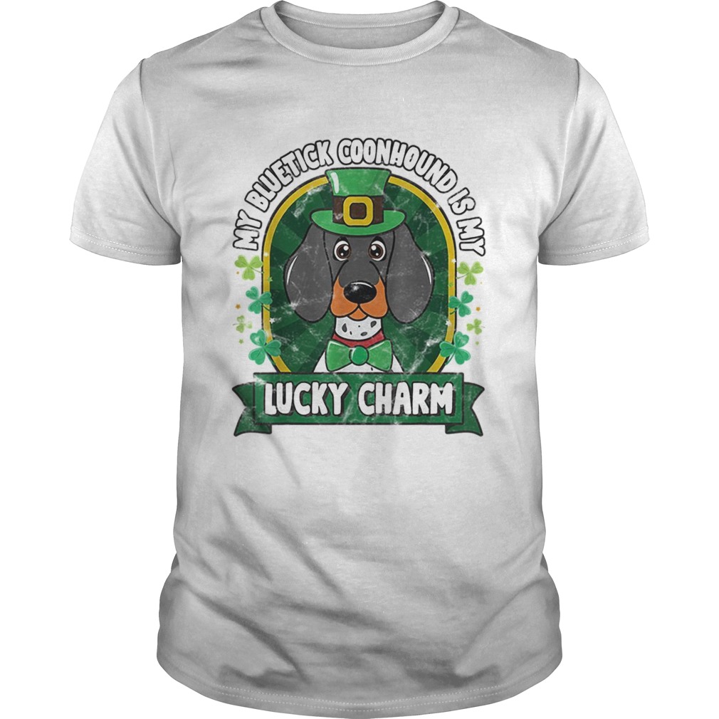 Bluetick Coonhound St Patricks Lucky Charm shirt