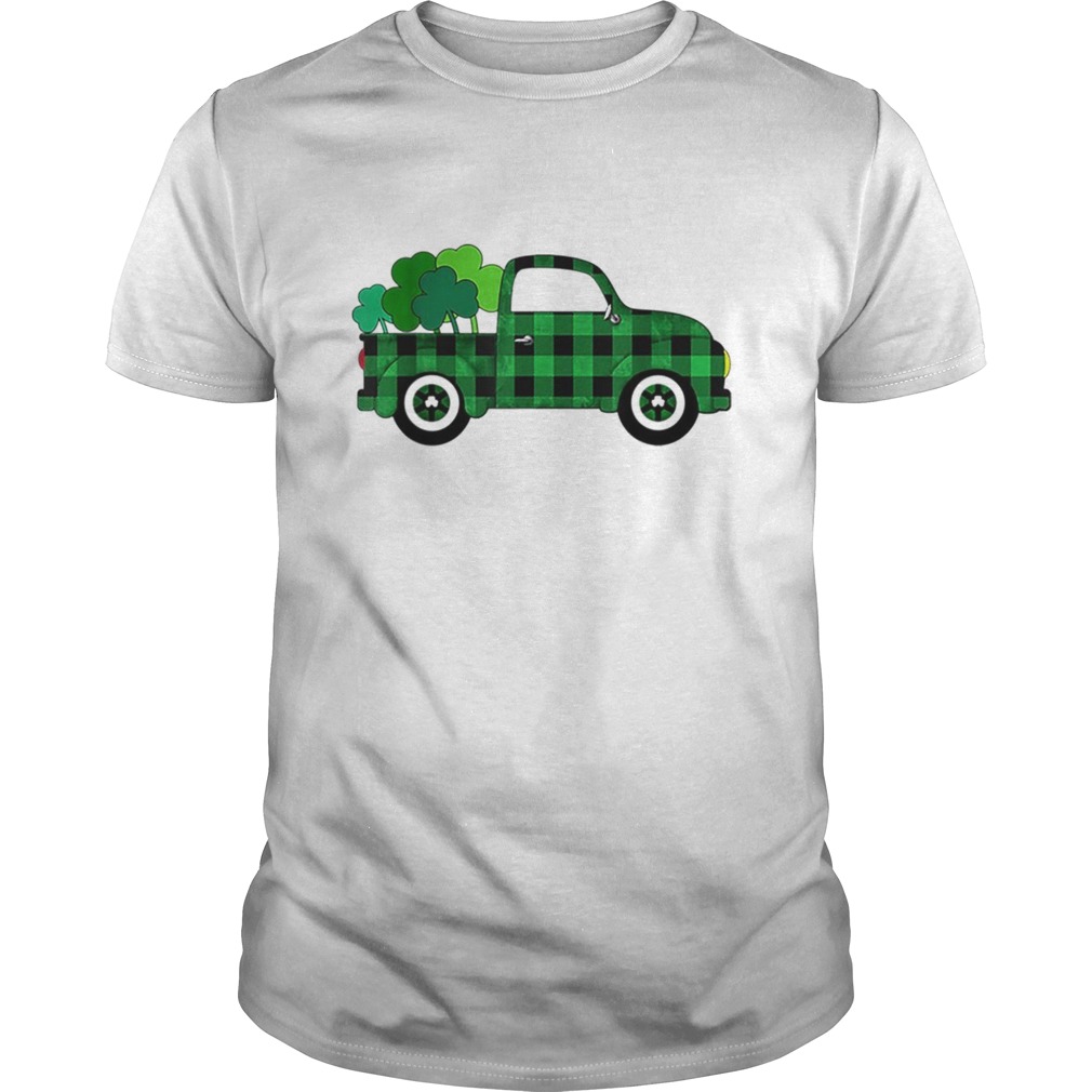 Buffalo Plaid Truck St Patricks Day shirt
