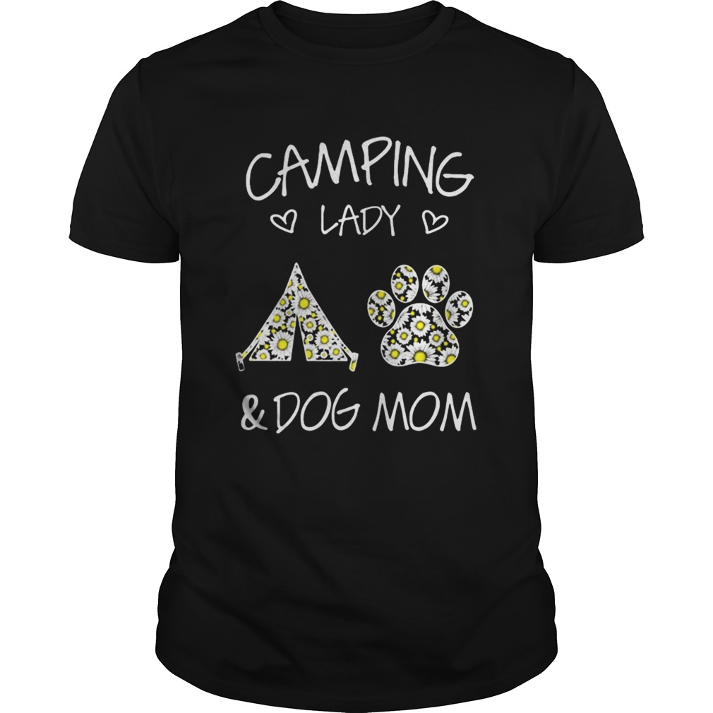 Camping Lady And Dog Mom shirt