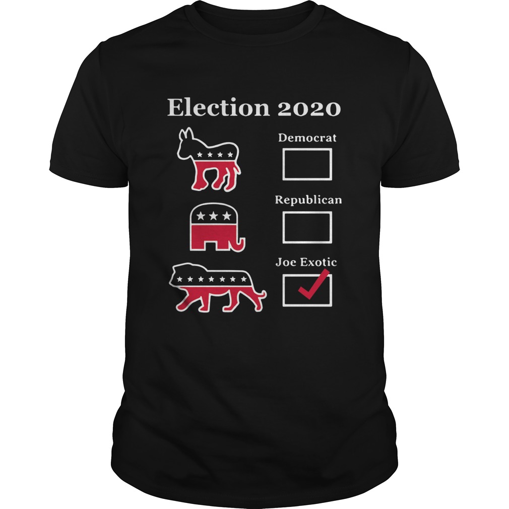 Election 2020 Democrat Republican Joe Exotic shirt