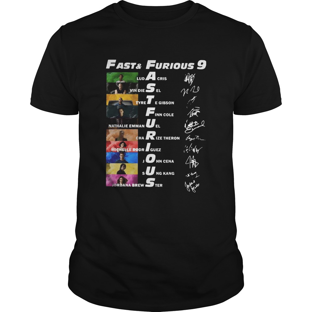 Fast And Furious 9 Ludacris Vin Diesel Tyrese Gibson Finn Cole Signatures shirt