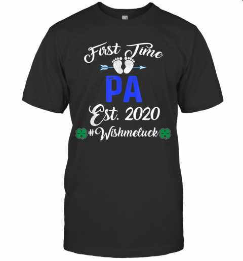 First Time Pa Est 2020 Shirt Father's Day T-Shirt