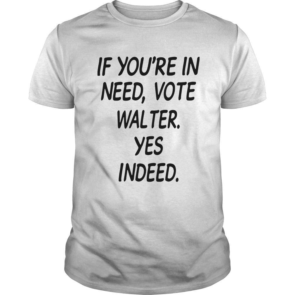 If Youre In Need Vote Walter Yes Indeed shirt