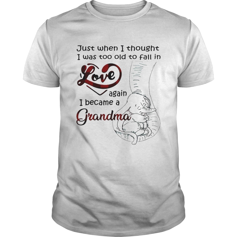 Just when I thought I was too old to fall in love again I became a grandma shirt