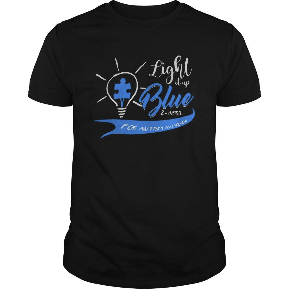 Light It Up Blue Heartbeat Autism shirt