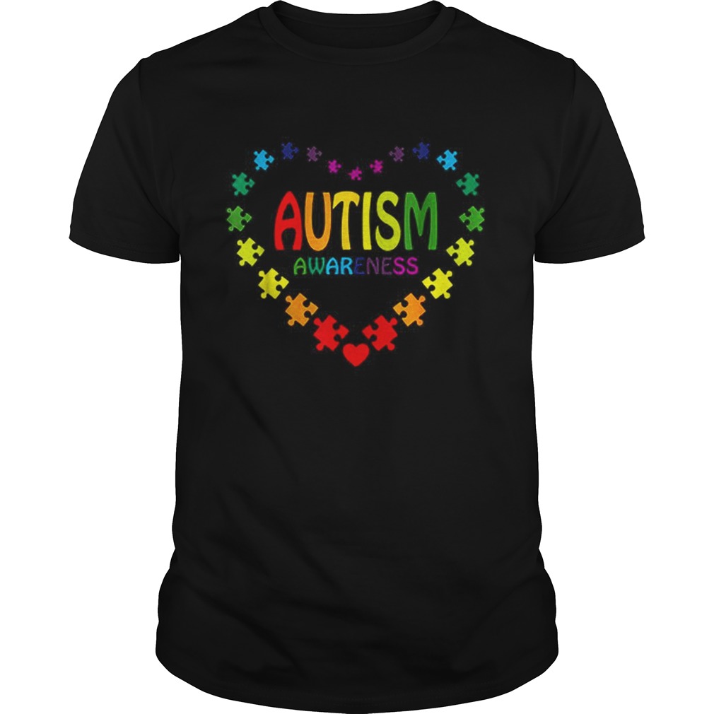 Love Autism Awareness heart shirt