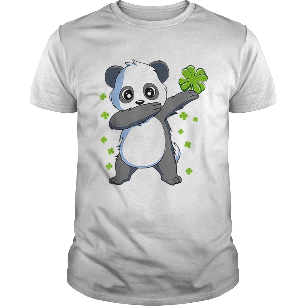 Nice Dabbing Panda St Patricks Day shirt