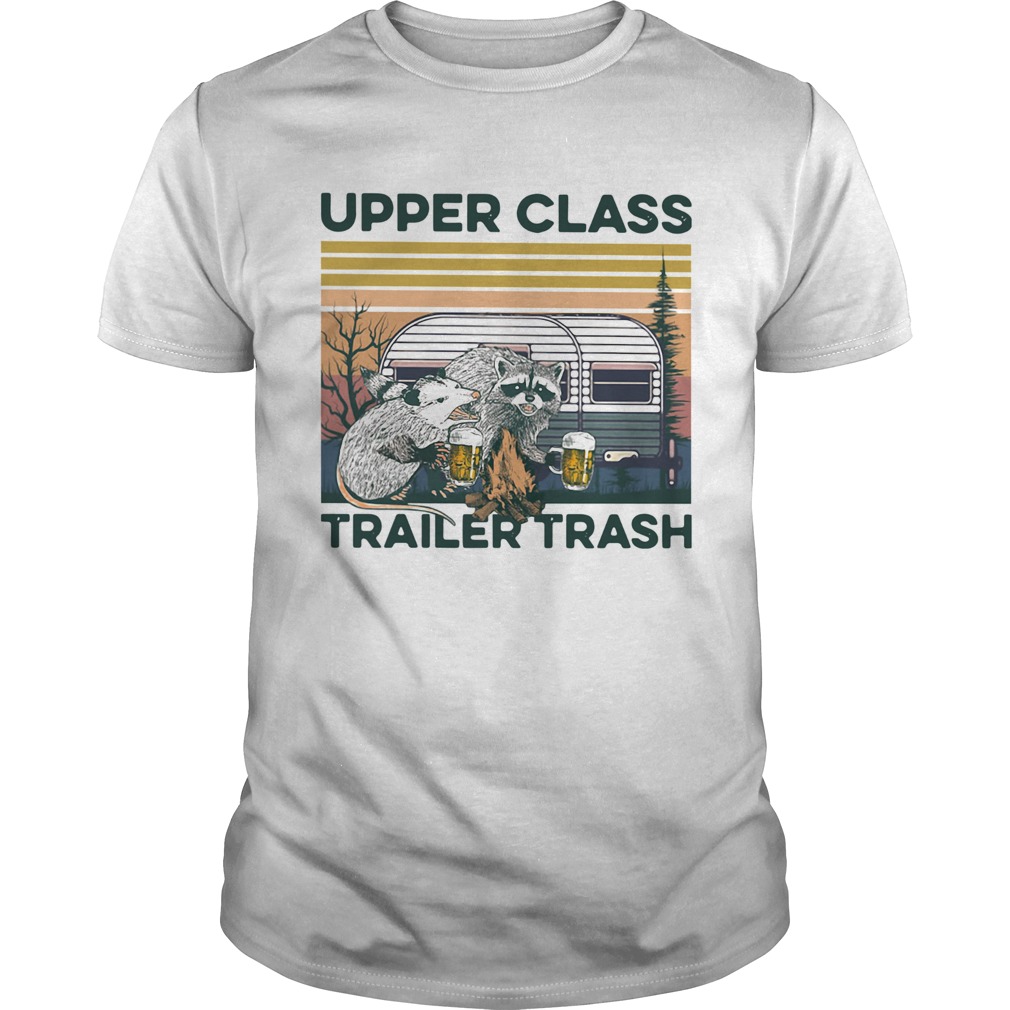 Raccoon And Possum Upper Class Trailer Trash Vintage shirt