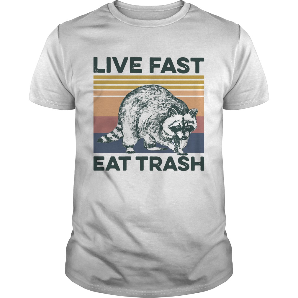 Raccoon Life Fast Eat Trash Vintage shirt