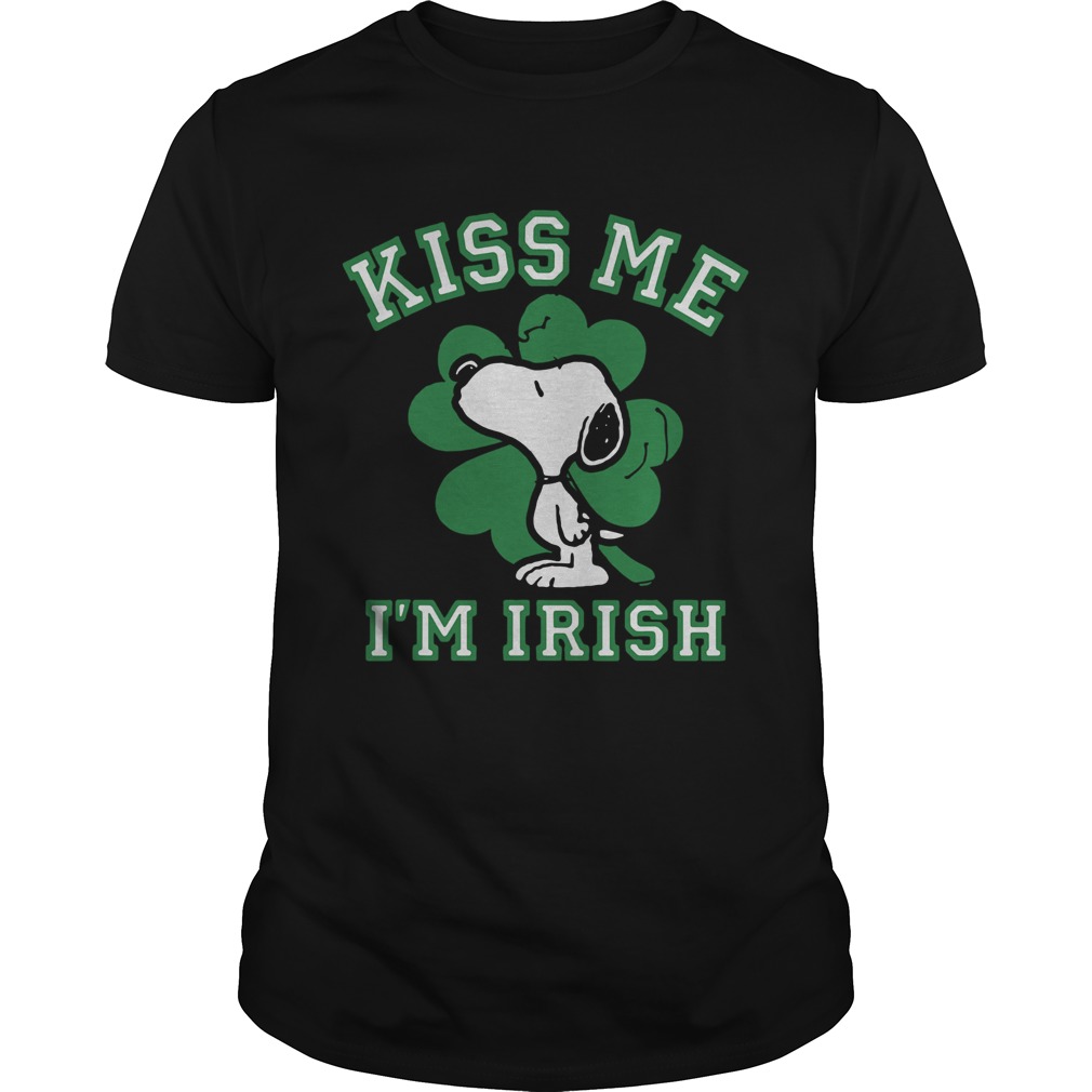 Snoopy Kiss Me Im Irish shirt