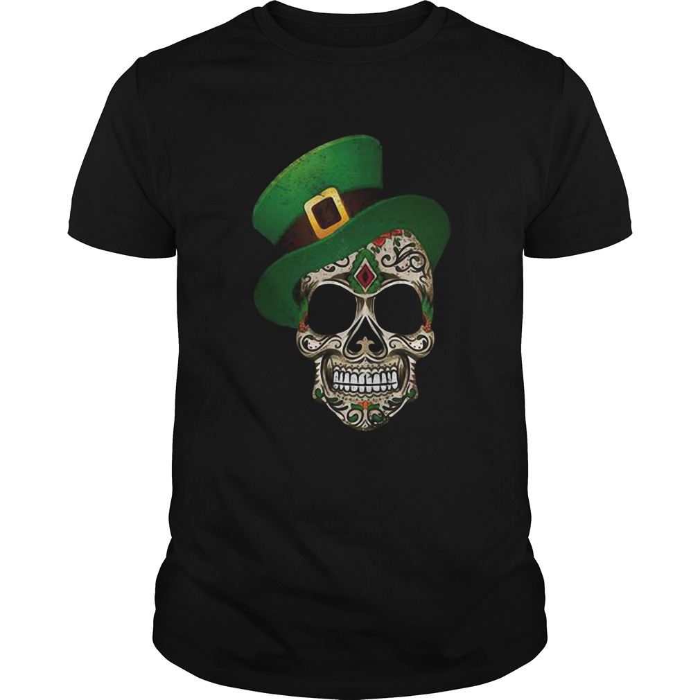 Sugar Skull St Patricks Day shirt