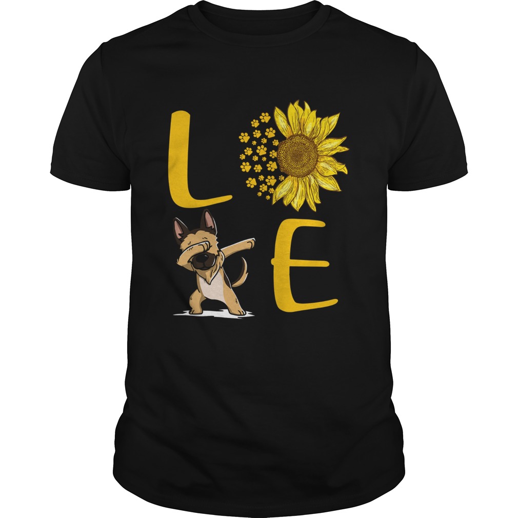 Sunflower Love dabbing dog shirt
