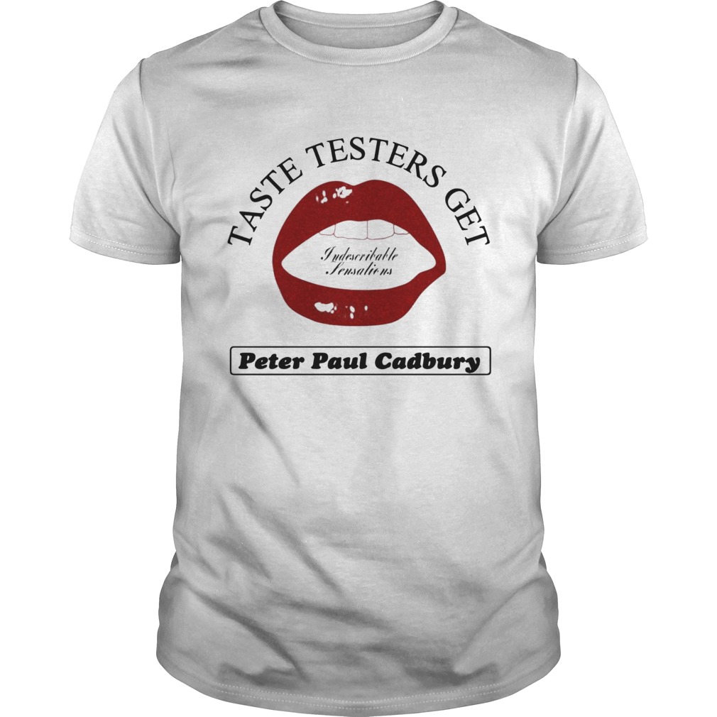 Taste testers get peter paul cadbury shirt
