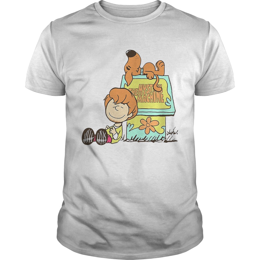 The Mystery Machine Charlie Brown and Snoopy shirt
