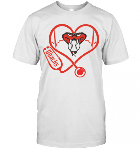 Arizona Diamondbacks Baseball Stethoscope Heartbeat T-Shirt