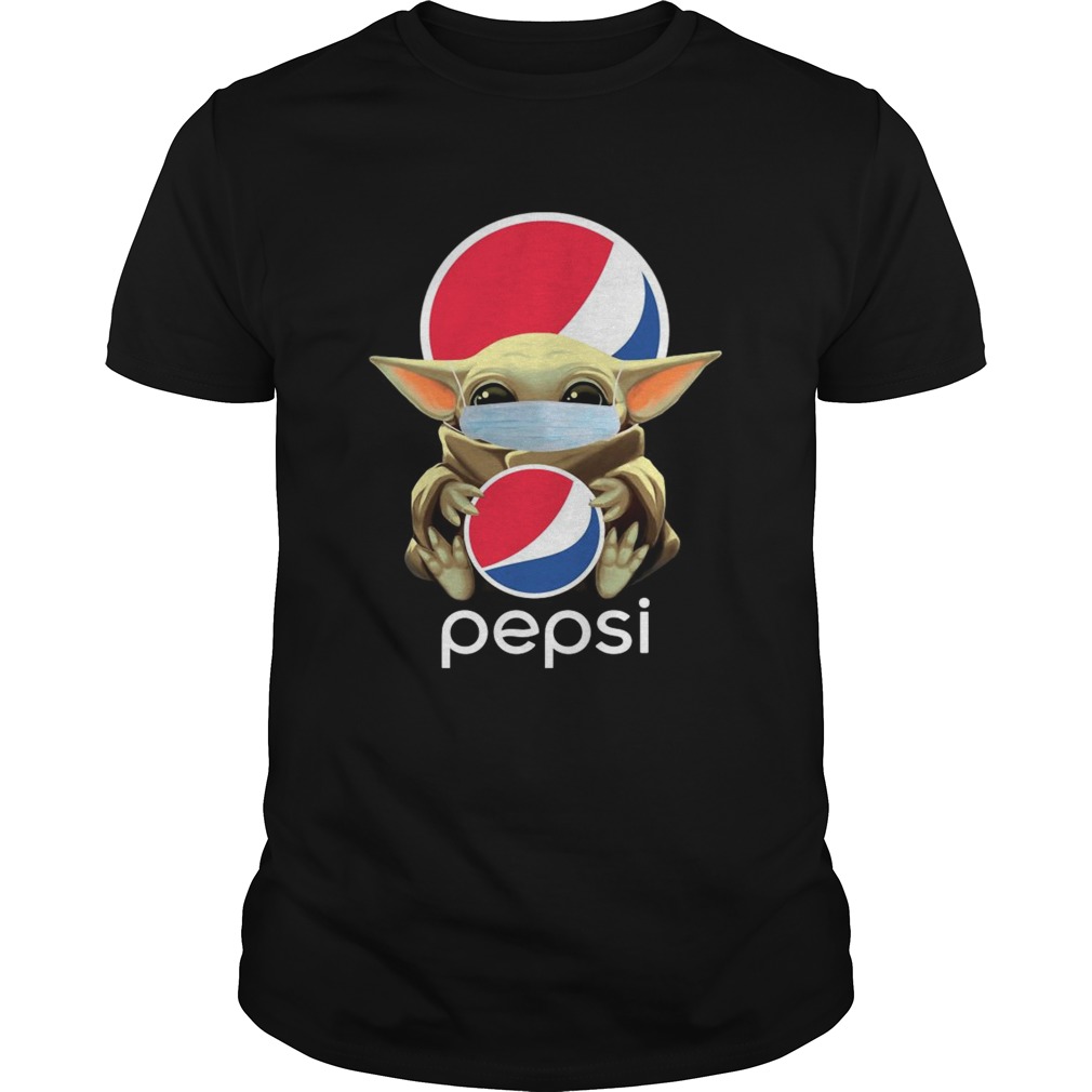 Baby Yoda Mask Hug Pepsi shirt