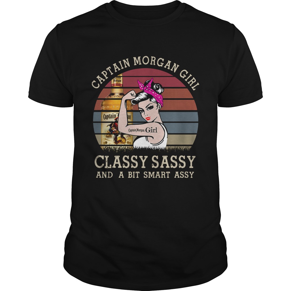 Captain Morgan Girl Classy Sassy And A Bit Smart Assy Vintage shirt