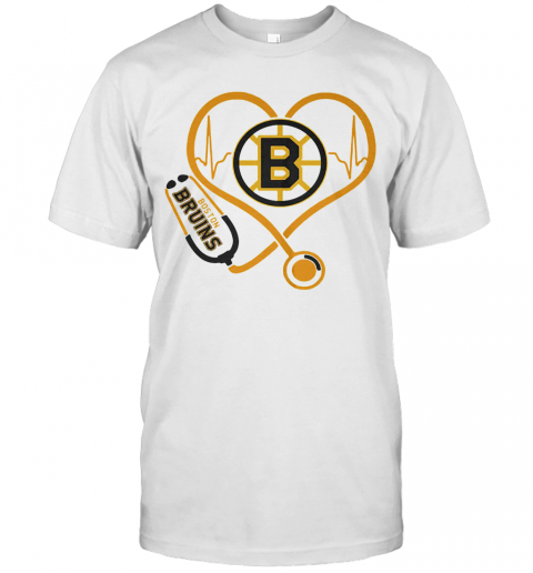Heartbeat Nurse Love Boston Bruins T-Shirt