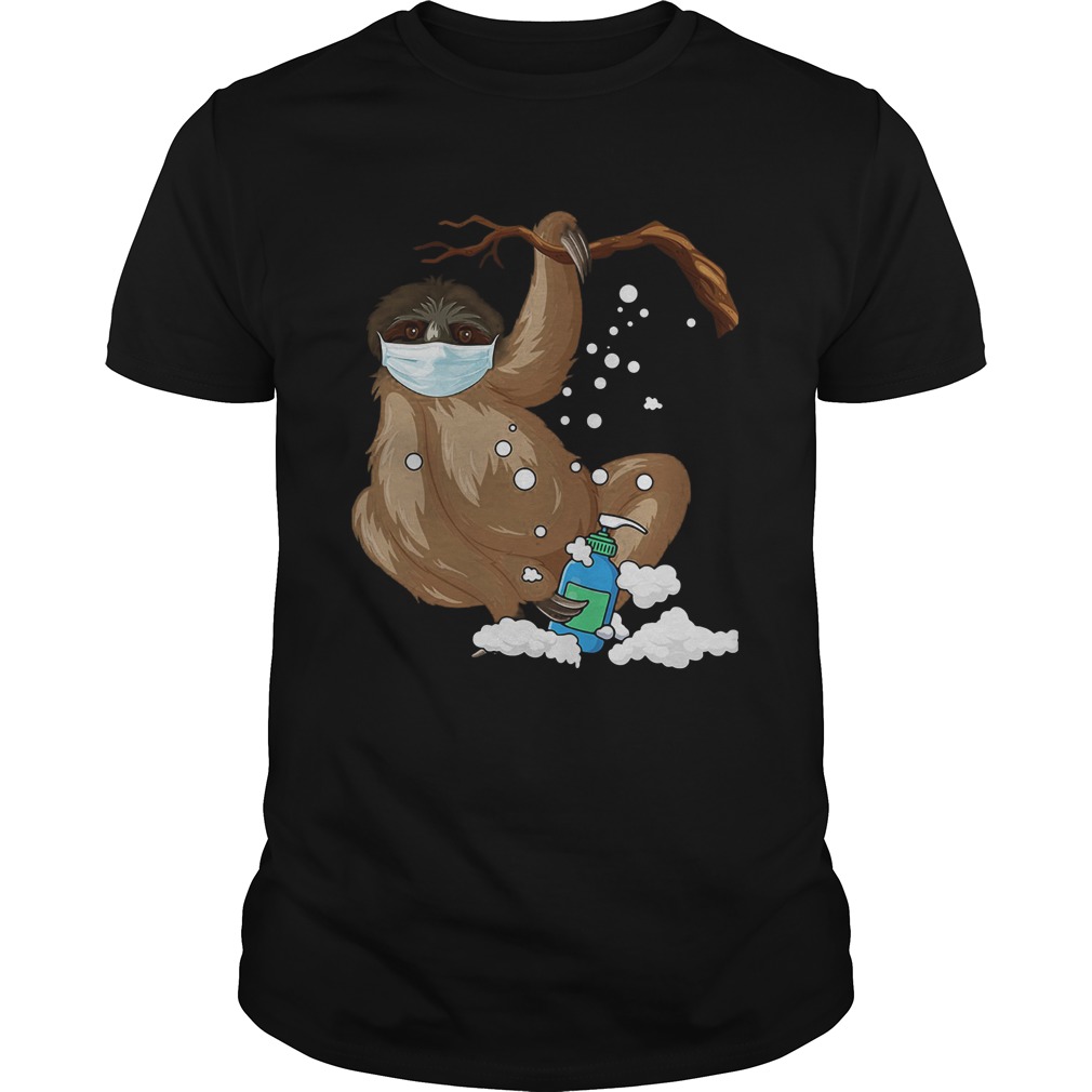 Sloth Mask Hug Hand Wash shirt