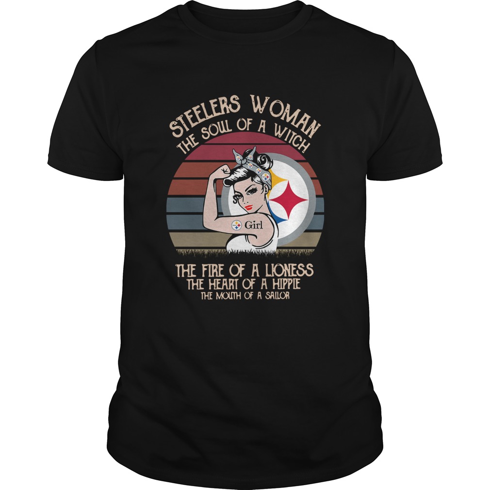 Steelers Woman The Soul Of A Witch The Fire Of A Lioness Vintage shirt