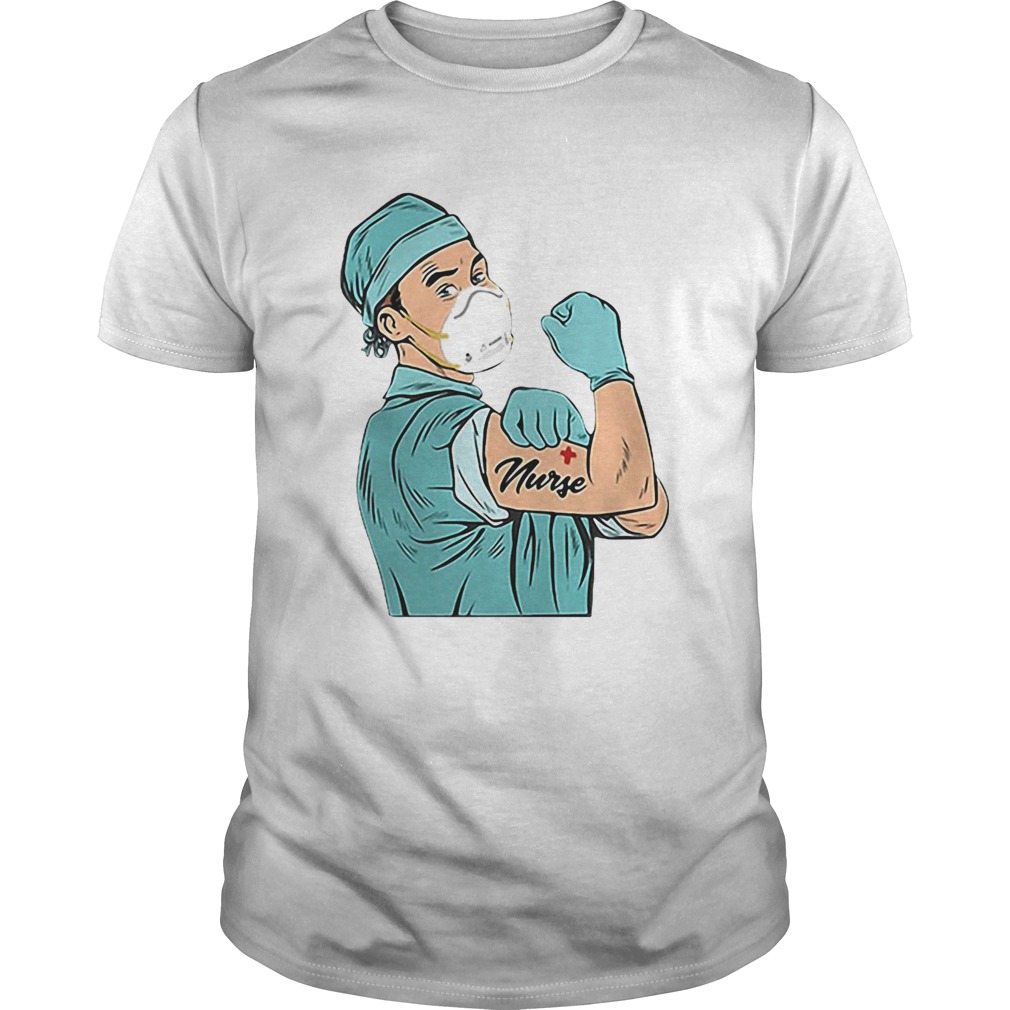 Strong Doctor Mask Tattoos Nurse shirt