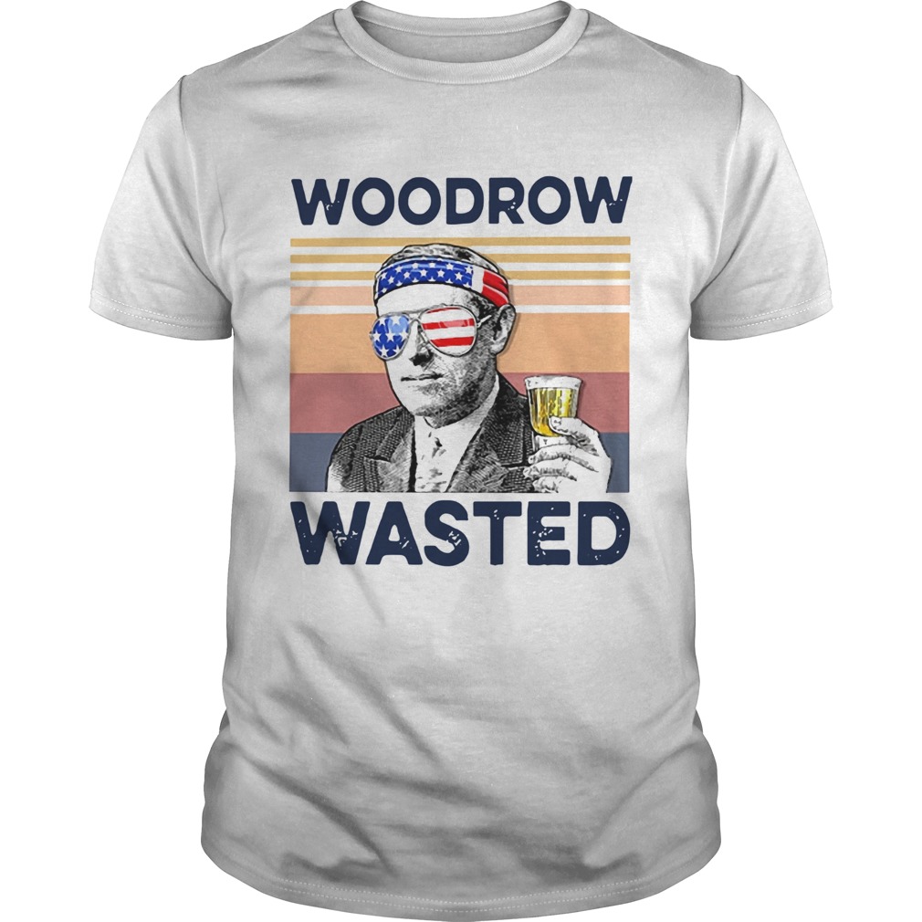 Beautiful American Flag Woodrow Wasted shirt