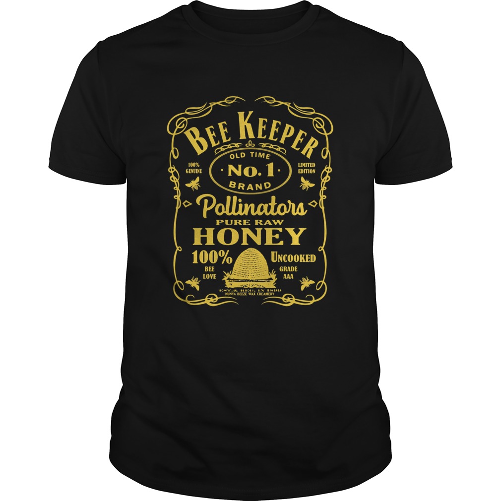 Bee keeper old time no 1 brand pollinator pure raw honey shirt