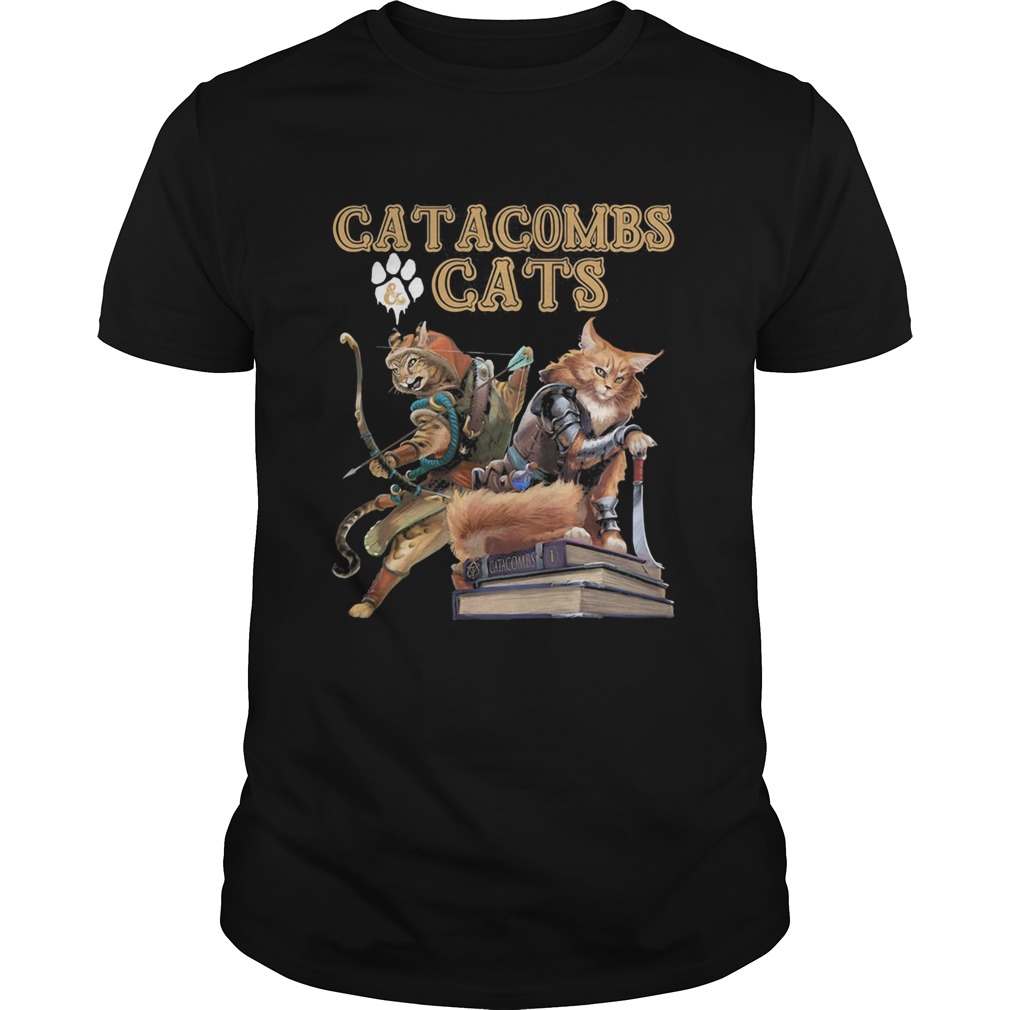 Catacombs and paw cats books shirt
