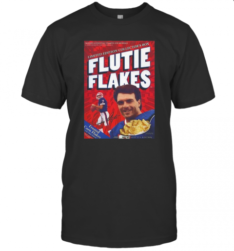 Doug Flutie NFL Quarterback Retro Flutie Flakes Cereal Box T-Shirt