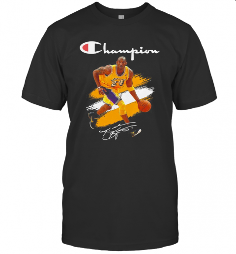 Kobe Bryant Champion Basketball Signature T-Shirt