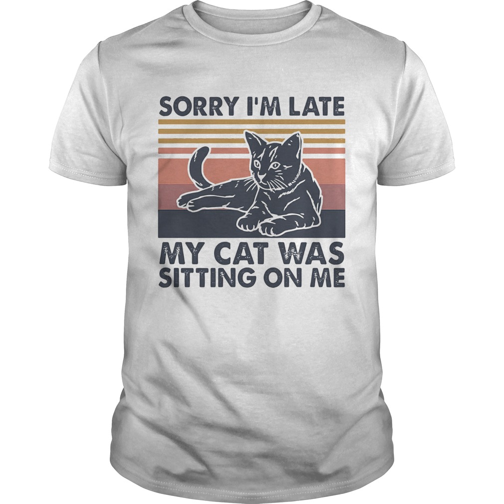 Sorry Im late my cat was sitting on me vintage shirt