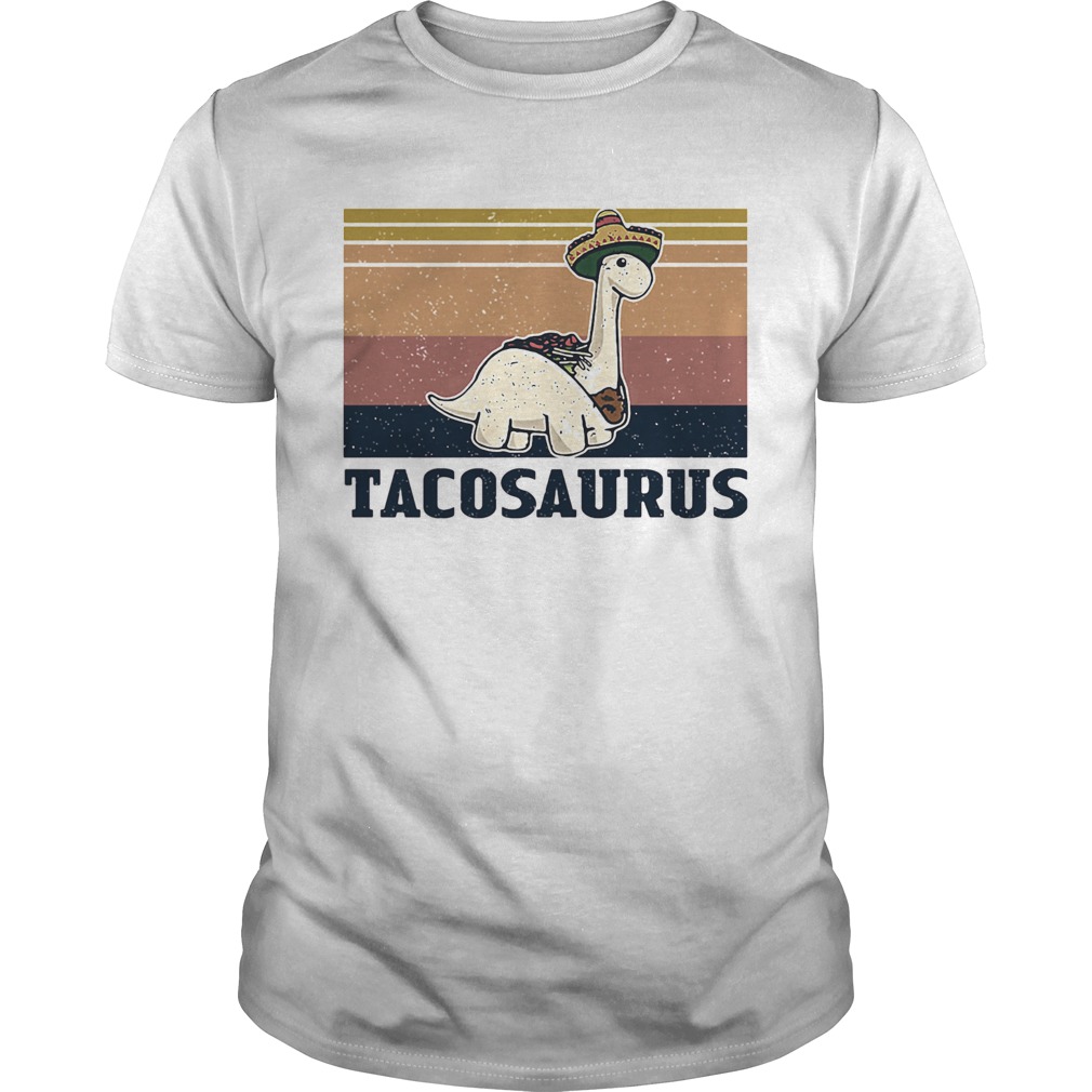 Tacosaurus taco dinosaur vintage shirt