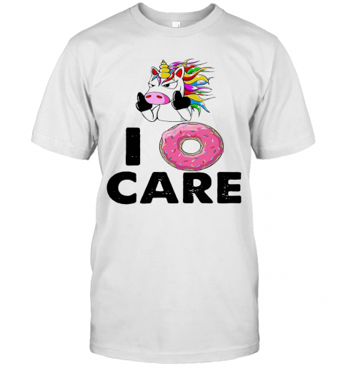 Unicorn Donut I Care T-Shirt