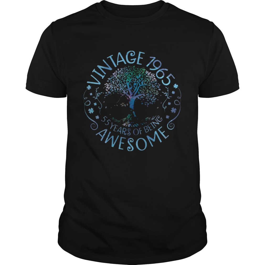 Vintage 1965 55 Years Of Being Awesome shirt
