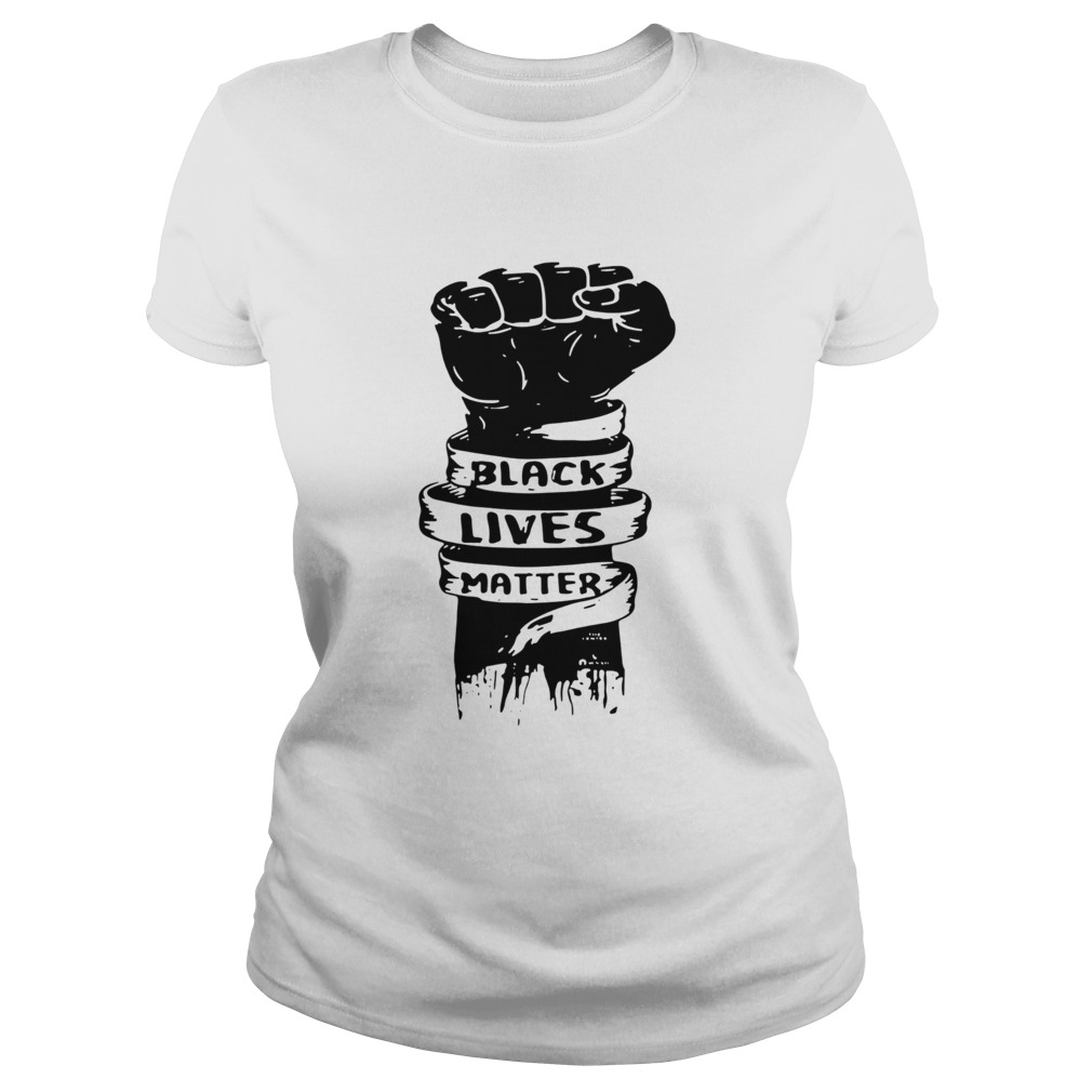 Black Lives Matter American Flag and Fist Men/'s Standard or Premium Short Sleeve T-Shirt