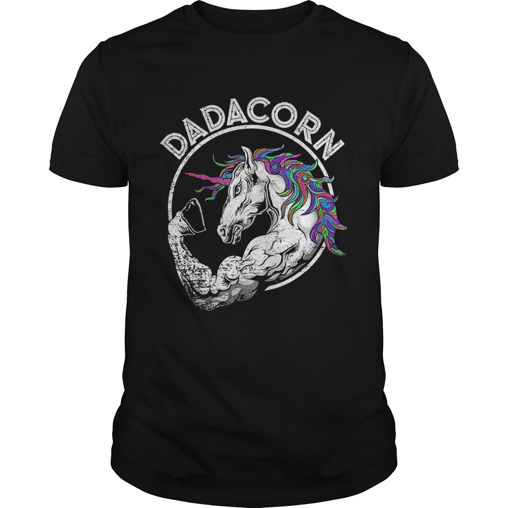 Dadacorn unicorn daddycorn papa happy fathers day shirt