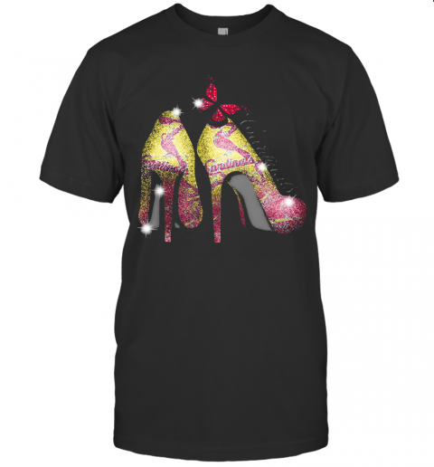 High Heels Butterfly St. Louis Cardinals Diamond T-Shirt