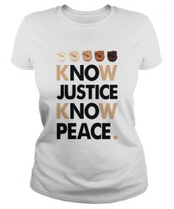 Know Justice Know Peace Jersey Short Sleeve Tee
