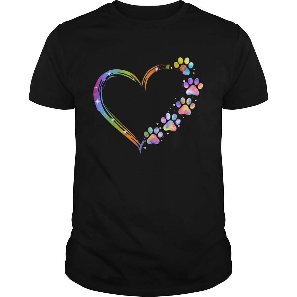 LGBT Paw Dog Heart shirt