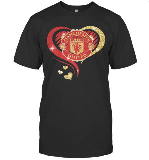 Love Manchester United Hearts Diamond T-Shirt
